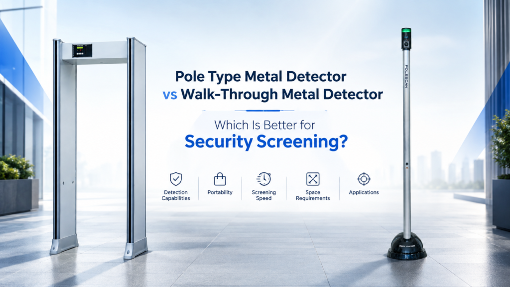 Pole Type Metal Detector vs Walk-Through Metal Detector: Which Is Better for Security Screening?